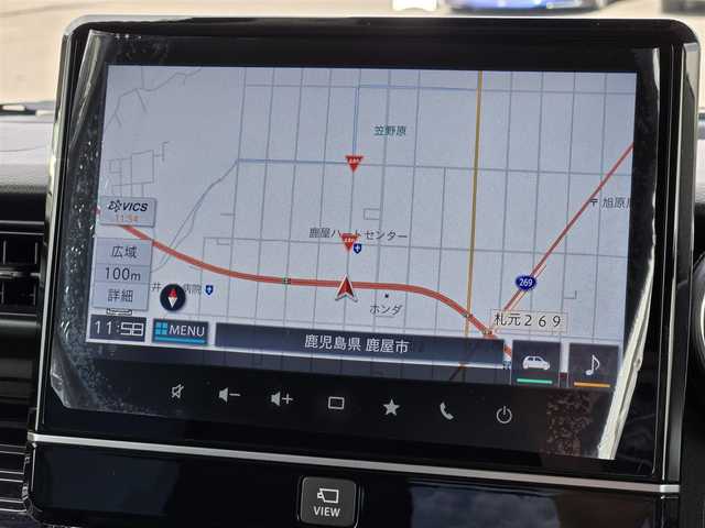 スズキ スペーシア カスタム HYBRID XS 鹿児島県 2022(令4)年 3.1万km ピュアホワイトP 全方位カメラ　/３Ｄビュー　/アダプティブクルーズコントロール　/純正メモリーナビ　/両側電動パワースライドドア　/Ｂｌｕｅｔｏｏｔｈオーディオ　/フルセグテレビ　/Ｄ席シートヒーター　/純正アルミホイール(15インチ)/スズキセーフティサポート/後退時ブレーキサポート/デュアルカメラブレーキサポート/SRSカーテンエアバッグ/スズキコネクト/車線逸脱抑制機能/横滑り防止装置/盗難防止装置/レーンキープアシスト/プッシュスタート/スマートキー/アイドリングストップ