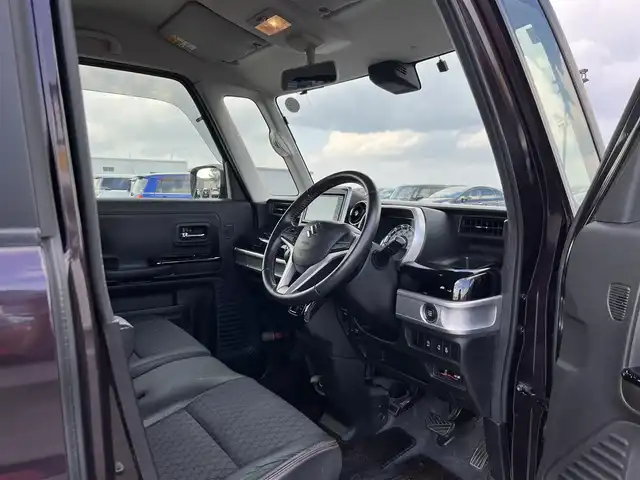 スズキ スペーシア カスタム HYBRID XS 鳥取県 2019(令1)年 4.9万km ムーンライトバイオレットPM ワンオーナー/社外ナビ/フルセグ/DVD/CD/BT/USB/ETC/ハーフレザーシート/運転席シートヒーター/レーダーブレーキサポート/レーンキープアシスト/LEDヘットライト/LEDフォグライト/純正15インチアルミホイール/プッシュエンジンスタート/アイドリングストップ/フロアマット/ドアバイザー/保証書・取扱説明書