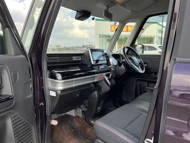 スズキ スペーシア カスタム HYBRID XS 鳥取県 2019(令1)年 4.9万km ムーンライトバイオレットPM ワンオーナー/社外ナビ/フルセグ/DVD/CD/BT/USB/ETC/ハーフレザーシート/運転席シートヒーター/レーダーブレーキサポート/レーンキープアシスト/LEDヘットライト/LEDフォグライト/純正15インチアルミホイール/プッシュエンジンスタート/アイドリングストップ/フロアマット/ドアバイザー/保証書・取扱説明書