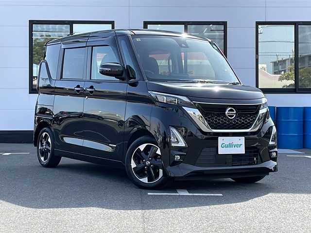 日産 ルークス ハイウェイスター X 山口県 2020(令2)年 3.7万km ブラック 純正9インチSDナビ/フルセグテレビ/Bluetooth接続オーディオ/DVD再生機能/アラウンドビューモニター/エマージェンシーブレーキ/プロパイロット/両側パワースライド/クルーズコントロール/電動パーキングブレーキ/レーンキープアシスト