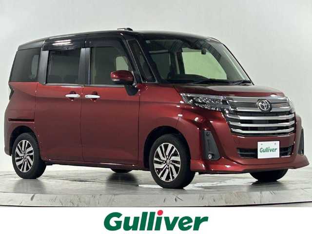 トヨタ ルーミー カスタムG 佐賀県 2020(令2)年 2.4万km ブラックマイカメタリック/ファイアークォーツレッドメタリック 純正7インチナビ/AM/FM/CD/DVD/Bluetooth/バックカメラ/ドライブレコーダー/レーダークルーズコントロール/両側パワースライドドア/ビルトインETC/オートライト/シートヒーター/純正フロアマット/ドアバイザー/LEDヘッドライト/シートバックテーブル/オートホールド/電子パーキングブレーキ/スマートキー/アイドリングストップ