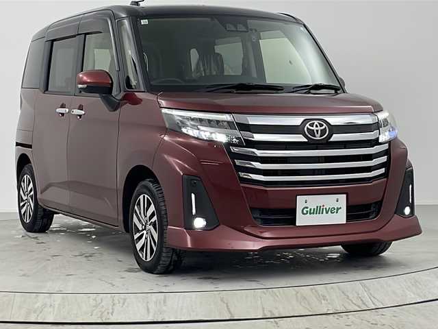 トヨタ ルーミー カスタムG 熊本県 2020(令2)年 2.4万km ブラックマイカメタリック/ファイアークォーツレッドメタリック 純正7インチナビ/AM/FM/CD/DVD/Bluetooth/バックカメラ/ドライブレコーダー/レーダークルーズコントロール/両側パワースライドドア/ビルトインETC/オートライト/シートヒーター/純正フロアマット/ドアバイザー/LEDヘッドライト/シートバックテーブル/オートホールド/電子パーキングブレーキ/スマートキー/アイドリングストップ