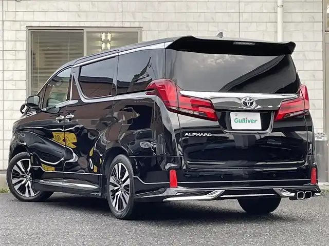 トヨタ アルファード S Cパッケージ 福岡県 2021(令3)年 4万km ブラック ワンオーナー/モデリスタエアロ/　(フロント/サイド/リヤ)/ツインムーンルーフ/純正12.1インチフリップダウンモニター【V12T-R68C】/純正9インチディスプレイオーディオ/(AM/FM/CD/DVD/Bluetooth/Miracast/フルセグTV)/バックカメラ/トヨタセーフティセンス/・プリクラッシュセーフティ/・レーントレーシングアラート/・オートマティックハイビーム/・ロードサインアシスト/・レーダークルーズコントロール/・先行車発信告知機能/ブラインドスポットモニター/リヤクロストラフィックアラート/クリアランスソナー/パーキングサポートブレーキ/横滑り防止装置/純正18インチアルミホール/両側パワースライドドア/パワーバックドア/黒色レザーシート/デジタルインナーミラー/前後方ドライブレコーダー【TZ-DR210】/ビルトインETC/パワーシート(前席/2列目)/シートヒーター/ベンチレーション(D/N席)/シートメモリー(D席)/電動オットマン(N席/2列目)/ステアリングヒーター/純正フロアマット/USB端子/100V電源×2/ISOFIX/スペアキー×1/保証書/取扱説明書/ナビ取扱説明書