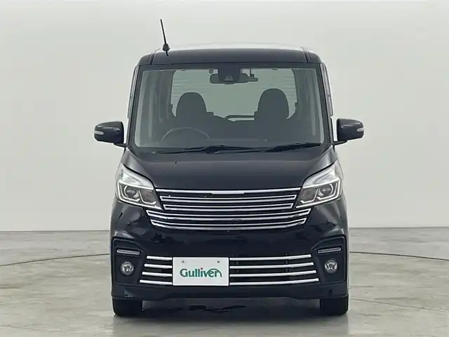 日産 デイズ ルークス ライダーHWSターボ 福岡県 2019(平31)年 4.4万km ブラック 後席モニター　/純正ナビ（ＢＴ，フルセグＴＶ）　/全方位カメラ　/ＥＴＣ　/前方ドライブレコーダー　/クルーズコントロール　/コーナーセンサー　/エマージェンシーブレーキ　/レーンキープ　/両側電動スライドドア　/ＬＥＤ