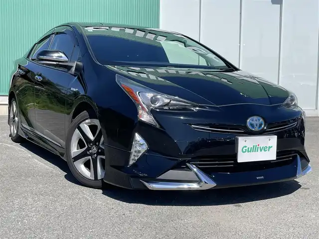 トヨタ プリウス S ツーリングセレクション 福岡県 2016(平28)年 14.8万km アティチュードブラックマイカ トヨタセーフティセンス/バックカメラ/レーンキープアシスト/ALPINEナビ/BT/フルセグTV/ETC/純正フロアマット/純正アルミホイール/プッシュスタート/スマートキー/オートライト/オートハイビーム/シートヒーター