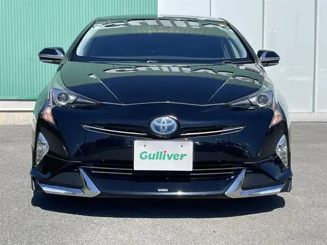 トヨタ プリウス S ツーリングセレクション 福岡県 2016(平28)年 14.8万km アティチュードブラックマイカ トヨタセーフティセンス/バックカメラ/レーンキープアシスト/ALPINEナビ/BT/フルセグTV/ETC/純正フロアマット/純正アルミホイール/プッシュスタート/スマートキー/オートライト/オートハイビーム/シートヒーター