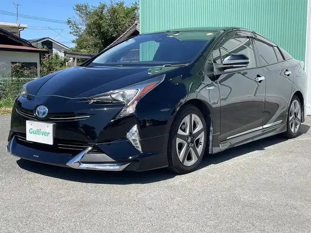 トヨタ プリウス S ツーリングセレクション 福岡県 2016(平28)年 14.8万km アティチュードブラックマイカ トヨタセーフティセンス/バックカメラ/レーンキープアシスト/ALPINEナビ/BT/フルセグTV/ETC/純正フロアマット/純正アルミホイール/プッシュスタート/スマートキー/オートライト/オートハイビーム/シートヒーター