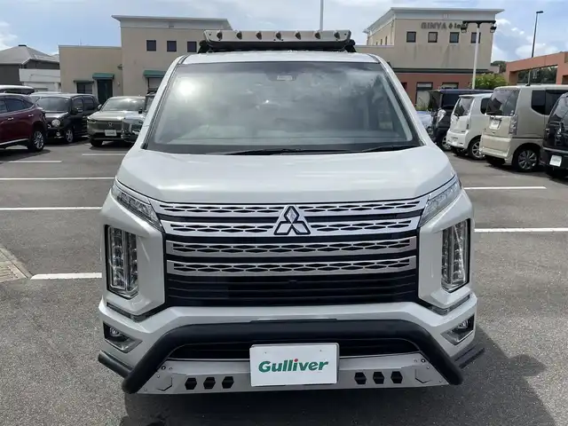 三菱 デリカＤ：５ P 長崎県 2021(令3)年 4万km ウォームホワイトパール 全方位カメラ/オートステップ/純正10型ナビ/（フルセグ・DVD・SD・BT・USB・HDMI)/社外16インチアルミ/衝突軽減ブレーキ/ブラインドスポットモニター/レーダークルーズコントロール/レーンキープアシスト/パワーバックドア/ステアリングヒーター/前席シートヒーター/パワーシート/パドルシフト/フロントバンパーガード/リアステップラダー/ルーフキャリア/両側パワースライドドア/ドライブレコーダー前後/LEDヘッドライト/オートライト/アイドリングストップ/オートハイビーム/ETC
