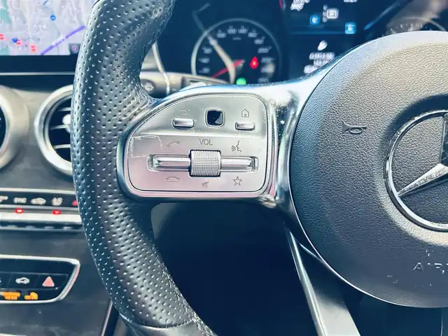 メルセデス・ベンツ Ｃ２００ 4マチック SW AVG AMGライン 大阪府 2019(令1)年 5.8万km セレナイトグレー レーダーセーフティP/ACC/純正ナビ/TV/バックカメラ/applecarplay/黒革/メモリ付きパワーシート/シートヒーター/純正18インチAW/LEDヘッドライト/電動リアゲート/ブラインドスポット/クリアランスソナー/ETC/ドラレコ/ルーフレール/パドルシフト
