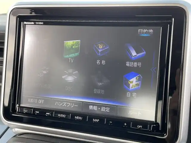 スズキ スペーシア ギア HYBRID XZターボ 佐賀県 2019(平31)年 2.8万km オフブルーメタリック/ガンメタリック2トーンルーフ 純正8インチSDナビゲーション/・フルセグTV/CD/DVD/SD/Bluetooth/全方位モニター/前後ドライブレコーダー/ビルトインETC/ヘッドアップディスプレイ/両側パワースライドドア/天井サーキュレーター/DN席シートヒーター/後席サンシェード/ISOFIX対応/パドルシフト/革巻きステアリング/ステアリングリモコン/純正LEDヘッドライト/・オートマチックハイビーム/純正LEDフォグランプ/純正フロアマット/純正ドアバイザ―/クルーズコントロール/車線逸脱警報機能/デュアルセンサーブレーキサポート/パーキングセンサー