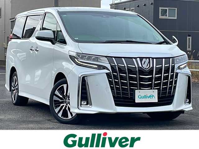 トヨタ アルファード SC 道央・札幌 2019(令1)年 3.1万km ホワイトパールクリスタルシャイン ４WD/ワンオーナー/社外メモリーナビ/CD/DVD/BT/フルセグ/社外フリップダウンモニター/トヨタセーフティセンス/プリクラッシュセーフティ/横滑り防止装置/レーダークルーズコントロール/レーンキープアシスト/クリアランスソナー/パーキングサポートブレーキ/ロードサインアシスト/バックカメラ/ビルトインETC/ドライブレコーダー/アイドリングストップ/ECOMODE/両側パワースライドドア/パワーバックドア/前席/２列目パワーシート/前席/２列目シートヒーター/前席エアシート/N席/２列目オットマン/レザーシート/革巻きウッドコンビステアリング/ステアリングリモコン/AC100V/自動防眩ミラー/電動パーキング/ブレーキホールド/MTモード付AT/プッシュスタート/スマートキー/LEDヘッドライト/オートライト/オートハイビーム/フォグランプ/電動格納ミラー/ウィンカーミラー/純正フロアマット