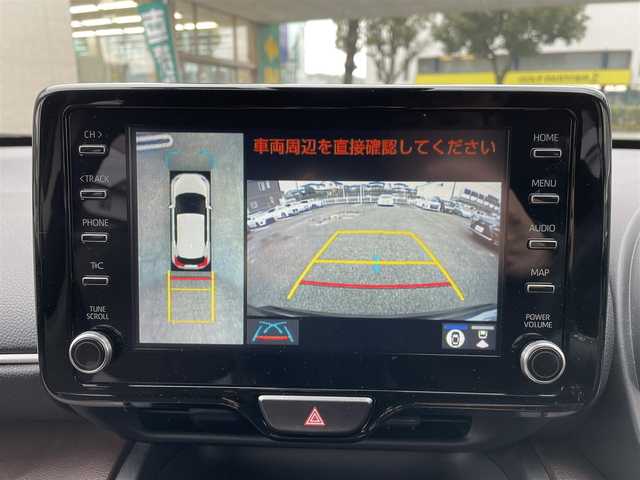 トヨタ ヤリスクロス ハイブリッド Z 熊本県 2021(令3)年 7.6万km ブラックマイカ 衝突軽減ブレーキ/プッシュスタート/全方位カメラ/ビルトインETC/ドライブレコーダー/純正18インチAW/レーダークルーズ/ハーフレザーシート/前席シートヒーター/右前席パワーシート/LEDヘッドライト/オートライト/前後コーナーセンサー/横滑り防止装置/ウィンカーミラー/純正フロアマット/純正ドアバイザー/スマートスペアキー×1本