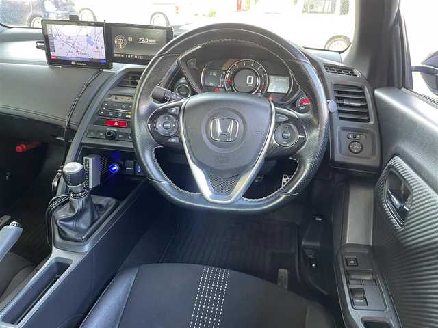 ホンダ Ｓ６６０ α 埼玉県 2015(平27)年 7.5万km プレミアムミスティックナイトパール /無限エアロ//無限リヤスポイラー//バックカメラ//USB/Bluetooth//社外ポータブルナビ//ワンセグTV//クルーズコントロール//ETC//スマートキー//LEDヘッドライト//前後ドラレコ//W.サイドエアバッグ//ABS//横滑り防止装置//革巻きステアリング//オートライト//純正アルミホイール//新車時保証書//取扱説明書