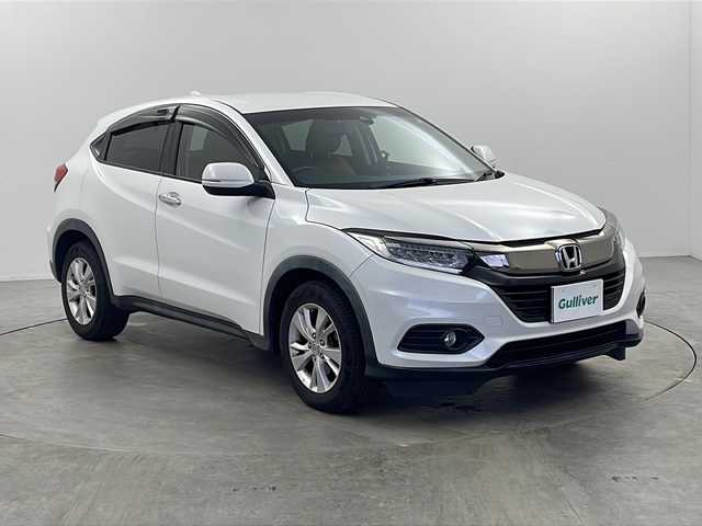 ホンダ ヴェゼル 栃木県 2019(令1)年 7.6万km プラチナホワイトパール 純正メモリーナビ/(フルセグTV/AM/FM/CD/DVD/BT)/バックカメラ/ホンダセンシング/追従クルーズコントロール/ビルトインETC/スマートキー/プッシュスタート/電動格納ミラー/ステアリングスイッチ/LEDヘッドライト/純正フロアマット