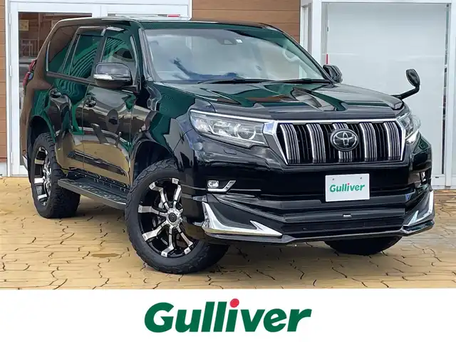 トヨタ ランドクルーザー プラド TX 宮崎県 2019(令1)年 7.8万km ブラック サンルーフ/モデリスタエアロ(フロント/リア)/純正ナビ(NSZT-Y68T)/フルセグTV/社外20インチアルミ/レザー調シートカバー/セーフティセンスP