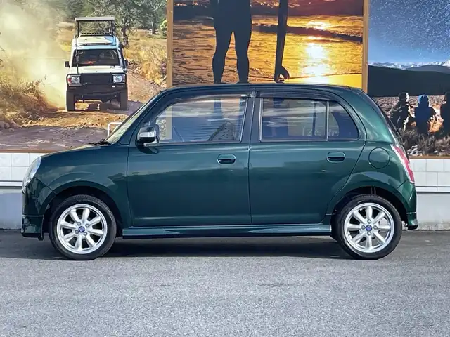 ダイハツ ミラ ジーノ ミニライト 愛知県 2007(平19)年 6.6万km 緑 純正オーディオ　/純正１５インチアルミホイール　/オートエアコン　/フォグランプ　/キーレスキー