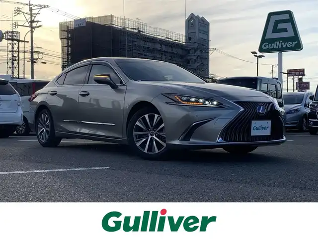 レクサス ＥＳ 300h 大分県 2019(平31)年 5.5万km ソニックチタニウム ・純正メモリーナビ/・フルセグ/・バックカメラ/・ETC2.0/・ステアリングスイッチ/・PCS/・ACC/・LDA/・AHB/・クリアランスソナー/・レザーシート/・純正アルミホイール