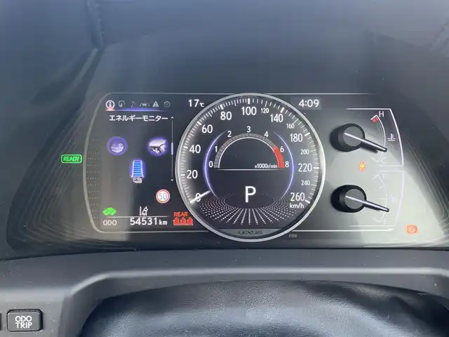 レクサス ＥＳ 300h 大分県 2019(平31)年 5.5万km ソニックチタニウム ・純正メモリーナビ/・フルセグ/・バックカメラ/・ETC2.0/・ステアリングスイッチ/・PCS/・ACC/・LDA/・AHB/・クリアランスソナー/・レザーシート/・純正アルミホイール