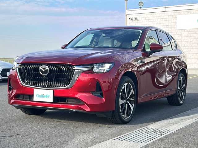 マツダ ＣＸ－６０ ＰＨＥＶ プレミアムモダン 香川県 2022(令4)年 0.4万km ソウルレッドクリスタルM 純正12.3インチセンターディスプレイ（フルセグTV/BOSEサウンド/BT）/360゜ビューモニター/ガラスルーフ/電動リアゲート/パワーシート/シートヒーター/エアシート/コーナーセンサー/シートメモリー/ヘッドアップディスプレイ/ブラインドスポットモニター/ドライバーモニタリング/ドライバー異常時対応システム/ETC