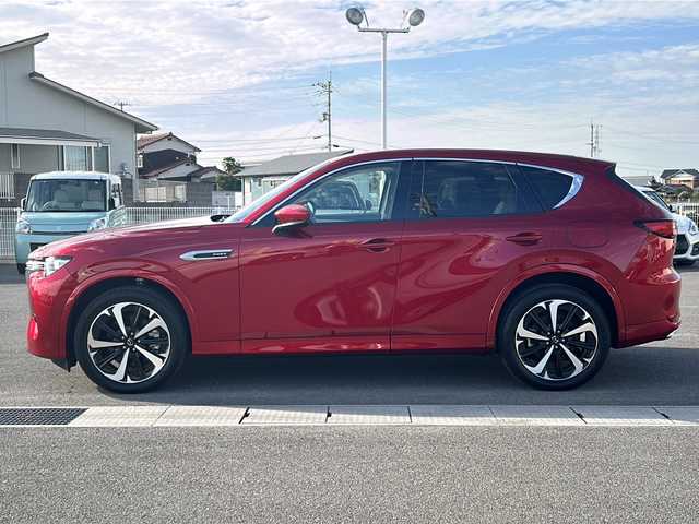マツダ ＣＸ－６０ ＰＨＥＶ プレミアムモダン 香川県 2022(令4)年 0.4万km ソウルレッドクリスタルM 純正12.3インチセンターディスプレイ（フルセグTV/BOSEサウンド/BT）/360゜ビューモニター/ガラスルーフ/電動リアゲート/パワーシート/シートヒーター/エアシート/コーナーセンサー/シートメモリー/ヘッドアップディスプレイ/ブラインドスポットモニター/ドライバーモニタリング/ドライバー異常時対応システム/ETC