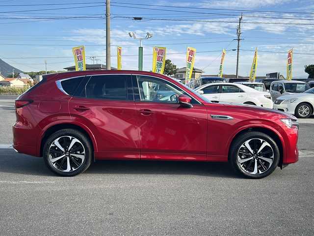 マツダ ＣＸ－６０ ＰＨＥＶ プレミアムモダン 香川県 2022(令4)年 0.4万km ソウルレッドクリスタルM 純正12.3インチセンターディスプレイ（フルセグTV/BOSEサウンド/BT）/360゜ビューモニター/ガラスルーフ/電動リアゲート/パワーシート/シートヒーター/エアシート/コーナーセンサー/シートメモリー/ヘッドアップディスプレイ/ブラインドスポットモニター/ドライバーモニタリング/ドライバー異常時対応システム/ETC