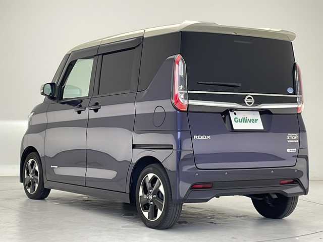 日産 ルークス HWS X プロパイロットED 沖縄県 2021(令3)年 4.8万km パープルⅡ 色コードS45V11/　フローズンバニラパール/アメジストパープルPM/純正９インチナビ　（MM321D-L）/フルセグ　/ＤＶＤ　/Ｂｌｕｅｔｏｏｔｈ　/アラウンドビューモニター　/ＥＴＣ　/ドライブレコーダー　/ＬＥＤライト　/プロパイロット　/両側パワースライドア　/クルーズコントロール　/コーナーセンサー