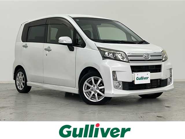 ダイハツ ムーヴ カスタム X LTD SA 宮城県 2013(平25)年 7.9万km パールホワイトⅢ スマートアシスト/・衝突回避支援ブレーキ機能/純正ナビ/・CD.AUX.USB.iPad/ワンセグTV/バックカメラ/ＥＴＣ/プッシュスタート/スマートキー/アイドリングストップ/ＬＥＤヘッドライト/フォグランプ/純正アルミホイール/純正フロアマッド/横滑り防止