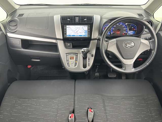 ダイハツ ムーヴ カスタム X LTD SA 宮城県 2013(平25)年 7.9万km パールホワイトⅢ スマートアシスト/・衝突回避支援ブレーキ機能/純正ナビ/・CD.AUX.USB.iPad/ワンセグTV/バックカメラ/ＥＴＣ/プッシュスタート/スマートキー/アイドリングストップ/ＬＥＤヘッドライト/フォグランプ/純正アルミホイール/純正フロアマッド/横滑り防止