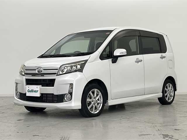 ダイハツ ムーヴ カスタム X LTD SA 宮城県 2013(平25)年 7.9万km パールホワイトⅢ スマートアシスト/・衝突回避支援ブレーキ機能/純正ナビ/・CD.AUX.USB.iPad/ワンセグTV/バックカメラ/ＥＴＣ/プッシュスタート/スマートキー/アイドリングストップ/ＬＥＤヘッドライト/フォグランプ/純正アルミホイール/純正フロアマッド/横滑り防止