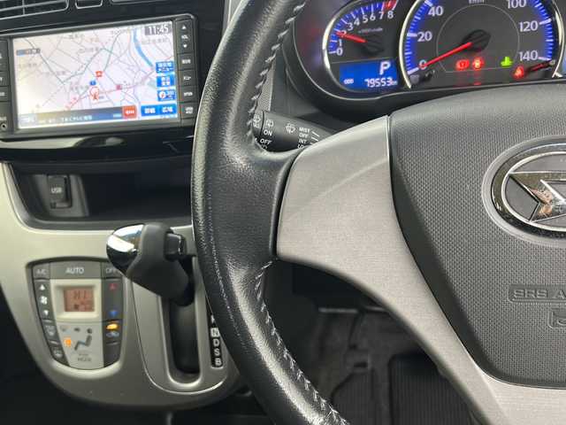 ダイハツ ムーヴ カスタム X LTD SA 宮城県 2013(平25)年 7.9万km パールホワイトⅢ スマートアシスト/・衝突回避支援ブレーキ機能/純正ナビ/・CD.AUX.USB.iPad/ワンセグTV/バックカメラ/ＥＴＣ/プッシュスタート/スマートキー/アイドリングストップ/ＬＥＤヘッドライト/フォグランプ/純正アルミホイール/純正フロアマッド/横滑り防止