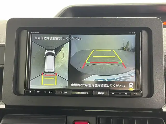 ダイハツ タント カスタム RS 埼玉県 2023(令5)年 0.8万km ブラックマイカメタリック 禁煙車　純正ナビ　両側電動スライドドア　全方位カメラ　シートヒーター　ＥＴＣ　ＬＥＤヘッドライト　ドライブレコーダー　ハーフレザーシート　フルセグＴＶ　CD/DVD　スマートアシスト　スマートキー　コーナーセンサー