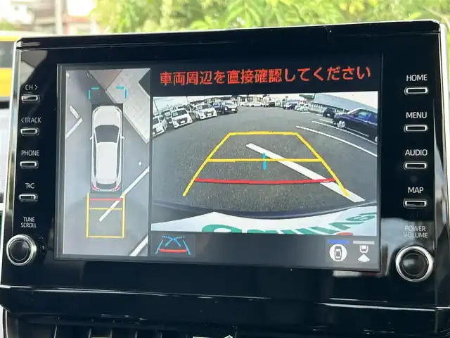 トヨタ カローラ クロス ハイブリッド Z 岡山県 2023(令5)年 3.8万km アティチュードブラックマイカ 純正9インチディスプレイオーディオ/AM、FM、Bluetooth、AppleCarplay/AndroidAuto、フルセグTV/パノラミックビューモニター/ビルトインETC/パワーバックドア/前後ドライブレコーダー　DC-DR652/前席シートヒーター/ハーフレザーシート/トヨタセーフティセンス/・プリクラッシュセーフティ/・オートマチックハイビーム/・ロードサインアシスト/・レーントレーシングアシスト/・レーダークルーズコントロール/・先行車発進告知機能/・ブラインドスポットモニター/・パーキングサポートブレーキ/ブレーキホールド/電動パーキングブレーキ