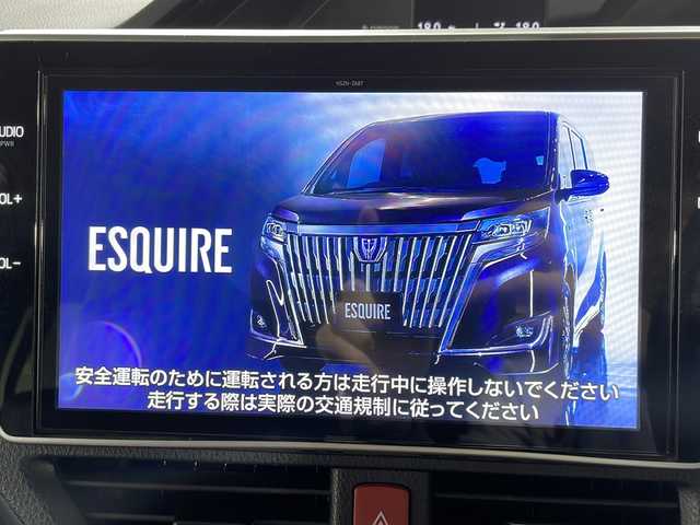 トヨタ エスクァイア ハイブリッド Gi 広島県 2020(令2)年 9万km ブラック 純正10型ナビ/純正フリップダウンモニター/モデリスタフロントエアロ/両側パワースライドドア/シートヒーター/黒革シート/バックカメラ/セーフティセンス/・プリクラッシュセーフティ/・レーンディパーチャーアラート/・オートマチックハイビーム/クルーズコントロール/クリアランスソナー/LEDヘッドランプ/オートライト/純正15インチAW/ETC/ドライブレコーダー