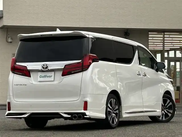 トヨタ アルファード S Cパッケージ 宮城県 2018(平30)年 7.7万km ホワイトパールクリスタルシャイン 純正ナビ/デジタルインナーミラー/フリップダウンモニター/モデリスタ（フロント）/レーダークルーズコントロール/オートハイビーム/プリクラッシュセーフティ/レーンキープアシスト/横滑り防止装置/アイドリングストップ/ブレーキホールド/シートヒーター/ハンドルヒーター　/ＥＴＣ/AM/FM/CD/DVD/SD/Bluetooth/WSR/電動リアゲート/純正AWサマータイヤR18