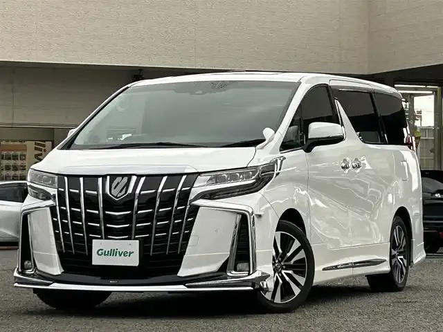 トヨタ アルファード S Cパッケージ 宮城県 2018(平30)年 7.7万km ホワイトパールクリスタルシャイン 純正ナビ/デジタルインナーミラー/フリップダウンモニター/モデリスタ（フロント）/レーダークルーズコントロール/オートハイビーム/プリクラッシュセーフティ/レーンキープアシスト/横滑り防止装置/アイドリングストップ/ブレーキホールド/シートヒーター/ハンドルヒーター　/ＥＴＣ/AM/FM/CD/DVD/SD/Bluetooth/WSR/電動リアゲート/純正AWサマータイヤR18