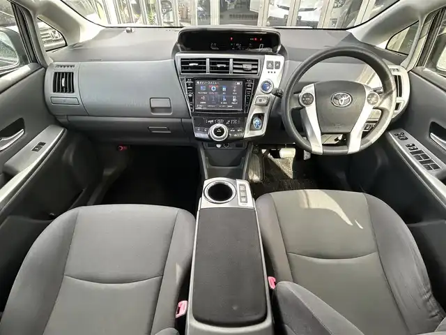 トヨタ プリウス α S Lセレクション 宮崎県 2014(平26)年 9.9万km ブラック /ナビ(VIE-X088EX)//TV/CD/DVD/Bluetooth//ETC//バックカメラ//社外フロアマット//社外アルミホイール//ドアバイザー//ステアリングスイッチ//電格ウィンカーミラー//取扱説明書//スペアキー×１