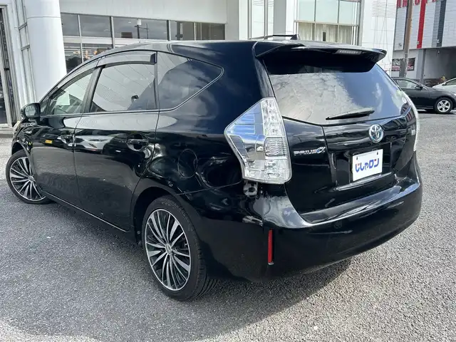 トヨタ プリウス α S Lセレクション 宮崎県 2014(平26)年 9.9万km ブラック /ナビ(VIE-X088EX)//TV/CD/DVD/Bluetooth//ETC//バックカメラ//社外フロアマット//社外アルミホイール//ドアバイザー//ステアリングスイッチ//電格ウィンカーミラー//取扱説明書//スペアキー×１