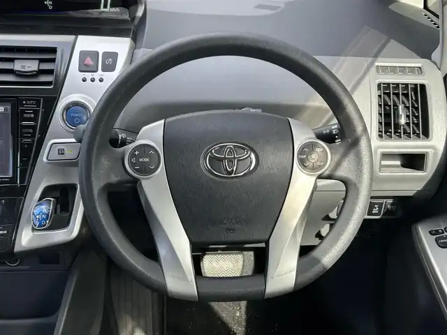 トヨタ プリウス α S Lセレクション 宮崎県 2014(平26)年 9.9万km ブラック /ナビ(VIE-X088EX)//TV/CD/DVD/Bluetooth//ETC//バックカメラ//社外フロアマット//社外アルミホイール//ドアバイザー//ステアリングスイッチ//電格ウィンカーミラー//取扱説明書//スペアキー×１