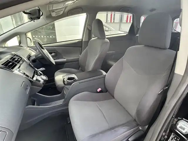 トヨタ プリウス α S Lセレクション 宮崎県 2014(平26)年 9.9万km ブラック /ナビ(VIE-X088EX)//TV/CD/DVD/Bluetooth//ETC//バックカメラ//社外フロアマット//社外アルミホイール//ドアバイザー//ステアリングスイッチ//電格ウィンカーミラー//取扱説明書//スペアキー×１