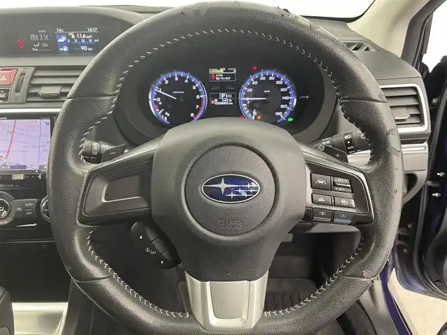 スバル レヴォーグ 1．6GT－S アイサイト プラウドED 富山県 2015(平27)年 4万km ラピスブルーP 4WD/社外ナビ【AVIC-RZ09】/（AM/FM/CD/DVD/SD/USB/BT）/バック/サイドカメラ/衝突被害軽減ブレーキ/アダプティブクルーズコントロール/レーンキープアシスト/オートLEDライト/ブラインドスポットモニター/ダウンヒルアシストコントロール/ETC/パドルシフト/D席パワーシート/スマートキー/プッシュスタート/純正フロアマット/アイドリングストップ
