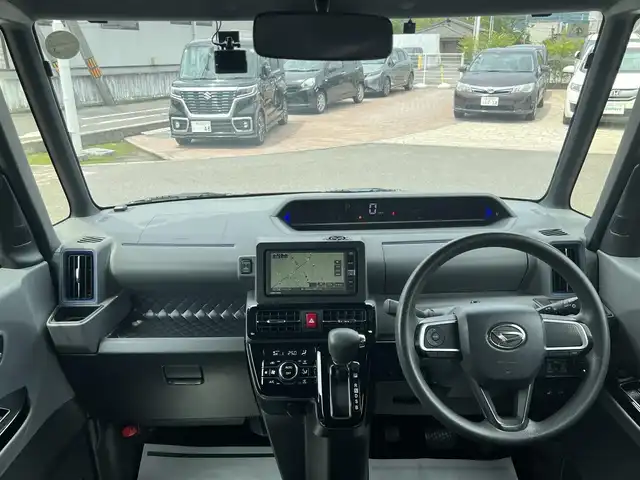 ダイハツ タント カスタム X 香川県 2019(令1)年 6.5万km レーザーブルークリスタルシャイン 純正SDナビ/【フルセグ/CD/DVD/Bluetooth】/両側パワスラ/ハーフレザーシート/前席シートヒーター/横滑り防止装置/レーンキープアシスト/LEDヘッドライト/衝突被害軽減システム/純正14インチアルミ/純正ビルトインETC/保証書/取扱説明書