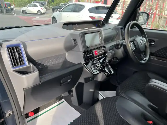 ダイハツ タント カスタム X 香川県 2019(令1)年 6.5万km レーザーブルークリスタルシャイン 純正SDナビ/【フルセグ/CD/DVD/Bluetooth】/両側パワスラ/ハーフレザーシート/前席シートヒーター/横滑り防止装置/レーンキープアシスト/LEDヘッドライト/衝突被害軽減システム/純正14インチアルミ/純正ビルトインETC/保証書/取扱説明書