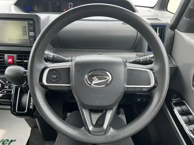 ダイハツ タント カスタム X 香川県 2019(令1)年 6.5万km レーザーブルークリスタルシャイン 純正SDナビ/【フルセグ/CD/DVD/Bluetooth】/両側パワスラ/ハーフレザーシート/前席シートヒーター/横滑り防止装置/レーンキープアシスト/LEDヘッドライト/衝突被害軽減システム/純正14インチアルミ/純正ビルトインETC/保証書/取扱説明書