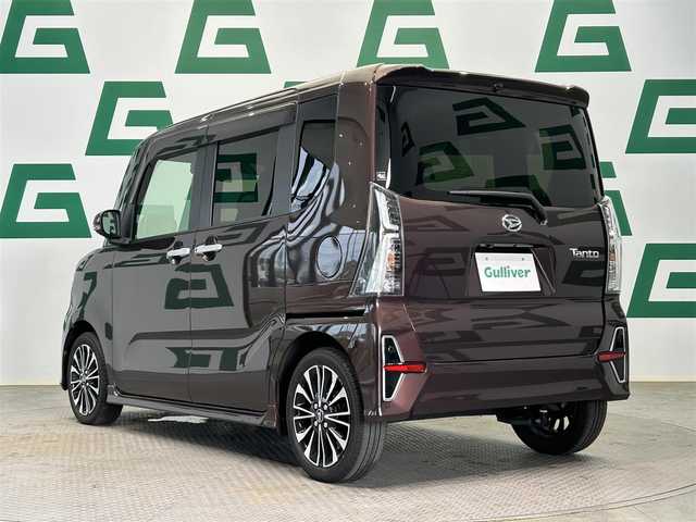ダイハツ タント カスタム RS 鹿児島県 2022(令4)年 3.9万km プラムブラウンクリスタルマイカ 純正ナビ　/スマートアシスト/前方ドラレコ　/両側パワースライド　/ワンセグＴＶ　/Ｂｌｕｅｔｏｏｔｈ　/クルコン/前席シートヒーター　/純正アルミ　/ステリモ　/ドアバイザー/電動パーキングブレーキ　/ブレーキホールド　/スマートキー　/ビルドインＥＴＣ/カーテンエアバッグ/純正フロアマット/LEDヘッドライト