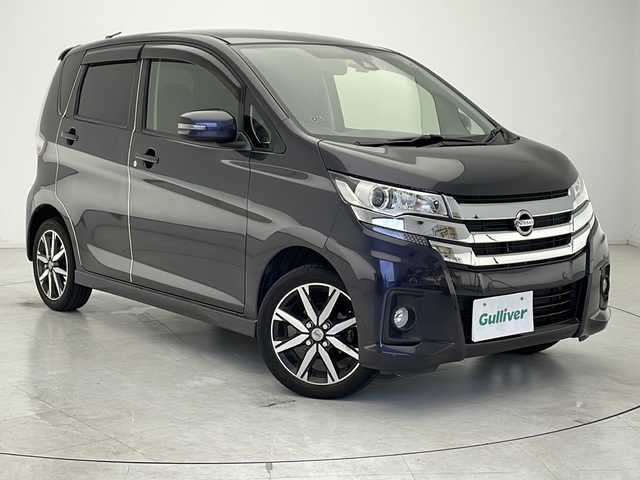 日産 デイズ ハイウェイスターG ターボ 千葉県 2018(平30)年 8.5万km プレミアムパープルP 衝突軽減ブレーキ/レーンキープアシスト/オートハイビーム/純正メモリナビ/（フルセグ/Bluetooth/CD/AM/FM)/全方位カメラ/ステアリングスイッチ/ETC/ドライブレコーダー（前後）/クルーズコントロール/アイドリングストップ/スマートキー/プッシュスタート/フォグライト/ウィンカーミラー/純正サイドバイザー/W＋サイドエアバッグ/ISOFIX