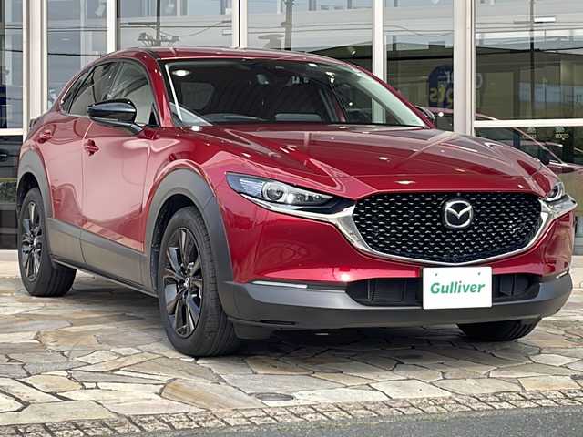 マツダ ＣＸ－３０ 20S ブラックトーンED 静岡県 2022(令4)年 2万km ソウルレッドクリスタルM 純正ナビ/・FM/AM/・Bluetooth/・USB/・スマートフォン連携/・CD/DVD/・メモリーオーディオ/・フルセグTV/・HDMI/主要装備/・３６０°ビュー・モニター/・ドライバー・モニタリング/・運転席１０Ｗａｙパワーシート/・ドライビングポジションメモリー機能/・運転席＆助手席シートヒーター/・ステアリングヒーター/・ＥＴＣ/・ドライブレコーダー/・電動パーキング/・スマートブレーキサポート/・ＢＳＭ/・コーナーセンサー/・アイドリングストップ/・レーンキープアシスト/・パワーバックドア