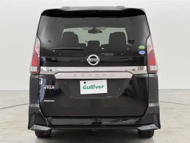 日産 セレナ ハイウェイスターVセレクションⅡ 福岡県 2019(令1)年 9万km ダイヤモンドブラック 後席モニター　/純正９インチナビ（フルセグＴＶ）　/全方位カメラ　/エマージェンシーブレーキ　/パーキングアシスト　/両側電動スライドドア　/クルーズコントロール　/ビルトインＥＴＣ　/レーンキープ　/コーナーセンサー/ドラレコ　/LED