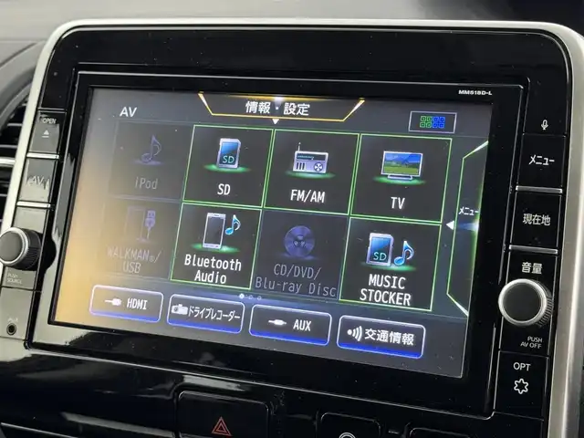 日産 セレナ ハイウェイスターVセレクションⅡ 福岡県 2019(令1)年 9万km ダイヤモンドブラック 後席モニター　/純正９インチナビ（フルセグＴＶ）　/全方位カメラ　/エマージェンシーブレーキ　/パーキングアシスト　/両側電動スライドドア　/クルーズコントロール　/ビルトインＥＴＣ　/レーンキープ　/コーナーセンサー/ドラレコ　/LED