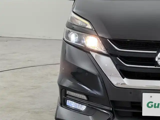 日産 セレナ ハイウェイスターVセレクションⅡ 福岡県 2019(令1)年 9万km ダイヤモンドブラック 後席モニター　/純正９インチナビ（フルセグＴＶ）　/全方位カメラ　/エマージェンシーブレーキ　/パーキングアシスト　/両側電動スライドドア　/クルーズコントロール　/ビルトインＥＴＣ　/レーンキープ　/コーナーセンサー/ドラレコ　/LED