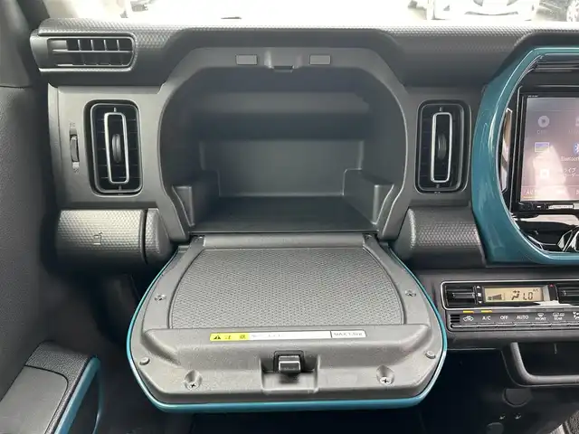 スズキ ハスラー HYBRID X 静岡県 2020(令2)年 4.3万km デニムブルー ガンメタリック 2トーン 純正8インチナビ/（AM/FM/CD/DVD/BT）/フルセグTV/バックカメラ/ナビ連動型ドライブレコーダー/純正15インチアルミホイール/スズキセーフティサポート/衝突被害軽減システム/横滑り防止装置/レーンキープアシスト/盗難防止装置/前席シートヒーター/プッシュスタート/純正フロアマット/ドアバイザー/スマートキー/スペアキー×1/LEDヘッドライト